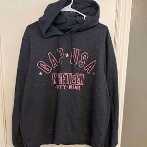 GAP appliqué fleece 1969 logo pullover hoodie size XL (181)